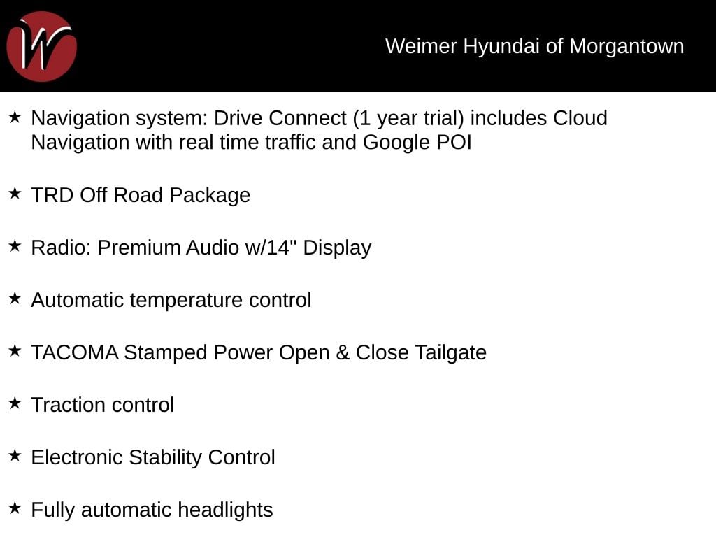 2025 Toyota Tacoma Hybrid TRD Off Road Photo in Morgantown WV 26501